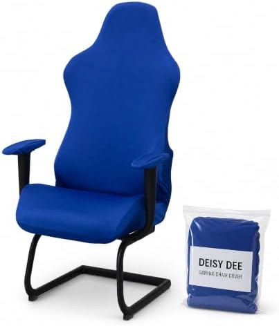 Deisy Dee Gaming Chair Cover, 4-Piece Stretch Computer Chair Slipcover with Armrest Cover, Universal Polyester Spandex Washable Chair Protector for Racing Office Reclining Chair