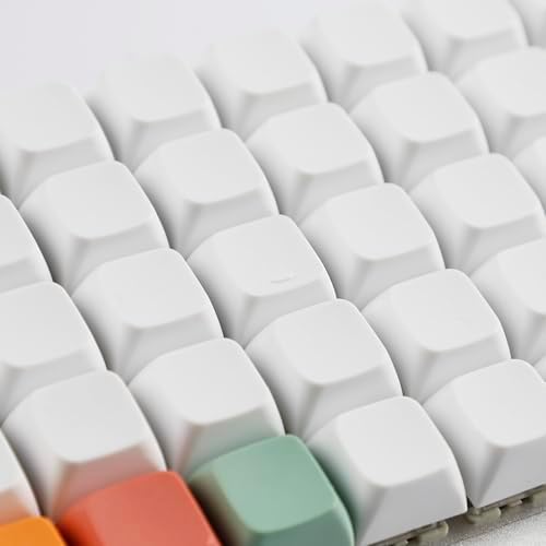 YMDK XDA DSA Blank Colorful PBT Keycaps Suitable for Ortholinear Layout MX Keyboard XD75 ID75 Split 36 Corne Split 46 Planck Preonic Niu40 (XDA 96)
