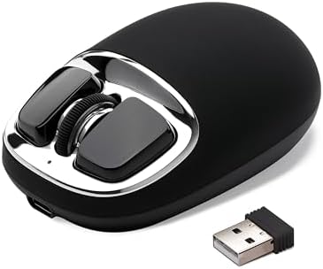 YUNZII C1 Wireless Tri-Mode Wireless Mouse 4800 DPI Optical (Black Sliver)