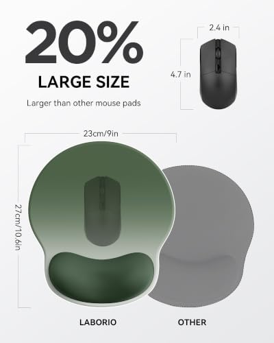 Mouse Pad with Wrist Rest for Desktop Large Ergonomic Mouse Mat Non-Slip