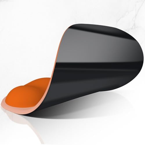 ITNRSIIET Ergonomic Mouse Pad, Cushioned Gel Wrist Rest, Non-Slip Base, Smooth Surface, Cute Multi-Color, 9.5 x 8.2 in, Peach