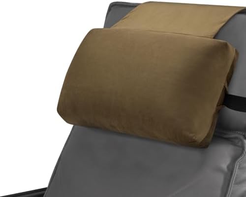 Head Recliner Pillow Adjustable Shredded Memory Foam Headrest Pillow for Recliners,Non-Slip Velvet Cushion for Pain Relief Neck Support Pillow for Travel Home Recliner Sofa Armchair (Brown)