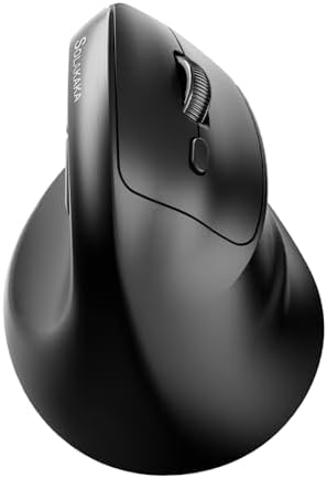 SOLAKAKA SM520 Ergonomic Wireless Mouse with 24,000 DPI, Black