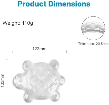 Turtle Shape Silicone Gel Mouse Wrist Rest, Clear