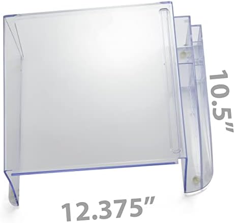Officemate Telephone Stand - Laptop Stand and Desk Organizer with Storage Underneath, 3 Pen Compartments, 2 Accessory Holders, Non-Skid Rubber Pads, 12.5 x 10.125 x 5.25 Inches, Clear