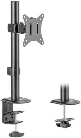 Mount-It! Single Monitor Desk Mount, Full Motion Arm, Fits 17-32" Screens