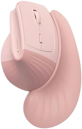 SANWA Wireless Ergonomic Mouse for Large Hands with Wrist Rest, Pink