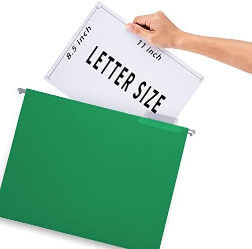 HERKKA Hanging File Folders, 30 Pack Letter Size Reinforced Hanging Folders, Designed for Bulky Files, Medical Charts, Filing Cabinet, Adjustable Tabs, Assorted Colors