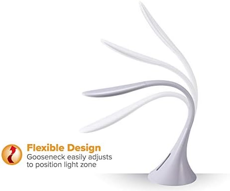 Bostitch Office Modern LED Desk Light, 8W, White (VLED1821WHITE-BOS)