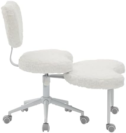 Criss Cross Office Desk Chair with Swivel Footstool, 300lb Capacity