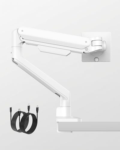 monTEK Deluxe Aluminum Monitor Arm with USB A/C for 17 to 40 Inch Screens