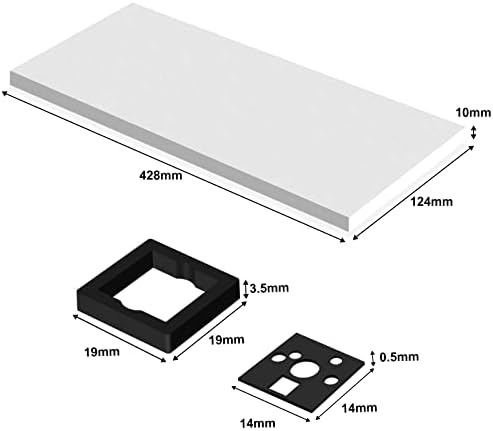 RUNJRX Poron Switch Pads, YM40-Sponge Sound Dampening Foam, Eva Keyboard Modular Foam Kit for Mechanical Gaming Keyboard