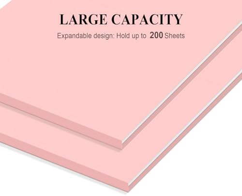 ViVin Hanging File Folders 24 Pack,Letter Size with 1/5-Cut Adjustable Tabs, Pink, Reinforced File Organizer for Office Desk, Home Filing Cabinet & School Drawer