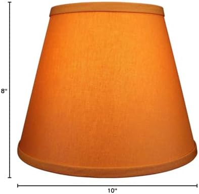 FenchelShades.com Lampshade 6" Top Diameter x 10" Bottom Diameter x 8" Slant Height 6x10x8" with Spider Attachment Diameter 0.4 Inch for Lamps with a Harp (Cedar)