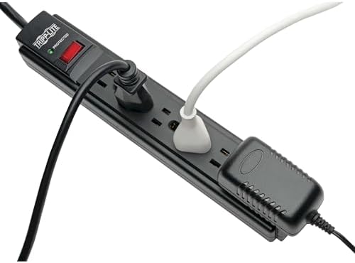 Eaton Tripp Lite TLP615B 15ft Power Cord Black Surge Protector 6 Outlets