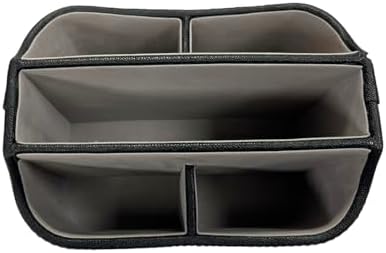 UnionBasic Rotating Desk Organizer, 360 Desk Spinning Caddy, Desktop TV Guide/Mail/Media/Remote Controller Holder Organizer,Fishskin Black