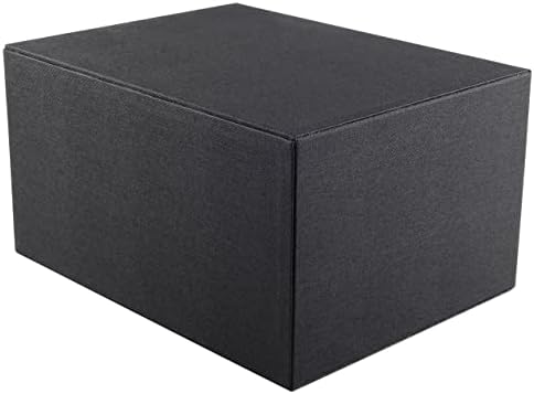 Fashion Multicolor Collocation Leather Desk Organizer File Cabinet Executive Office Supplies Desktop Filing A4 Contract Document Stackable Storage Box with 3 Drawers (Black)