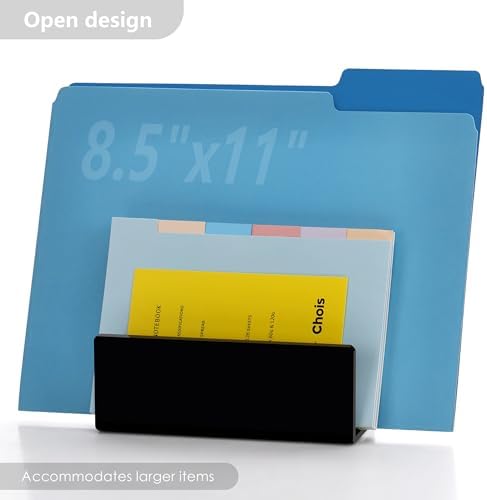 Acrylic Desk Mail Bill Organizer Sorter, Clear Small File Holders
