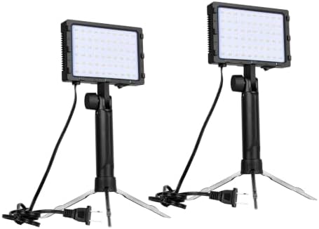 EMART 60 LED Portable Product Photography Light for Tabletop Photo,2-Pack