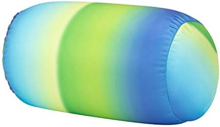 Squish Microbead Pillow Neck Lumbar Body Sopport Microbead Bolster 7 and 12Inches Travel Pillows for Chair Sleeping Car Seat Emotional Colorful Dormroom Accessory(Blue Green)