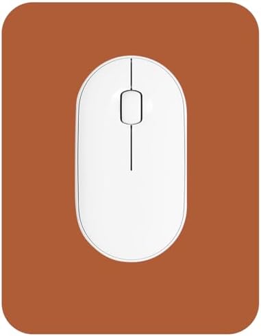 Small Mouse Pad 6 x 8 Inch, Horizontal and Vertical Flexible use. Great for Traveling, Wireless laptops, Keyboard Trays, Offices, etc. (Brown)