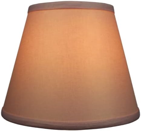 FenchelShades.com Lampshade 6" Top Diameter x 10" Bottom Diameter x 8" Slant Height 6x10x8" with Spider Attachment Diameter 0.4 Inch for Lamps with a Harp (Shimmer - Crystal Pink)