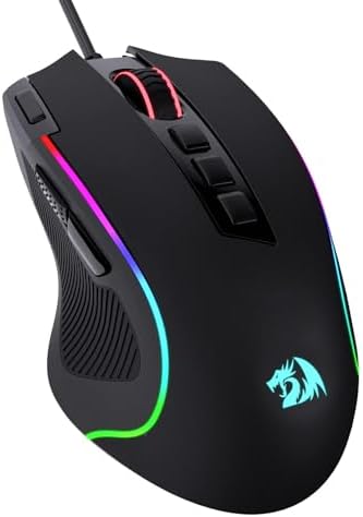 Redragon M612 Wired RGB Optical Gaming Mouse 8000 DPI Remapping Keys