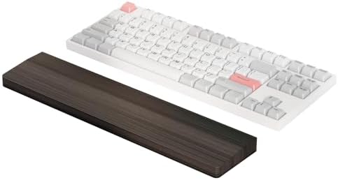 Keyboard Wrist Rest, Wooden Wrist Rest for Keyboard, 14.2-inch Length and 22mm Thickness, Bamboo Wood Palm Rest, Ergonomic Design for Mechanical Gaming Keyboard, Stain Resistant