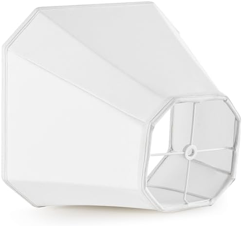 GO&SO Off-White Lamp Shades 1Pc,6.5" x 13" x 10.5",Bell Lampshade