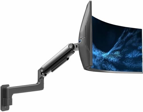 VIVO Premium Ultrawide Monitor Counterbalance Wall Mount for 40 inch Screens up to 44 lbs, Full Motion, Max VESA 100x100, Black, MOUNT-V100E