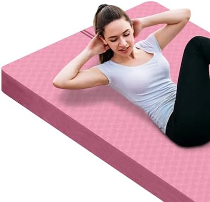 nuveti Large Exercise Mat - 15mm/20mm/30mm Thick Yoga Mat | Workout Mat for Fitness, Yoga, Pilates, Stretching & Floor Exercises for Women & Men with Free Carrying Bag
