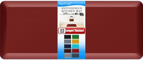 4/5 Inch Thick Kitchen Mat - Cushioned Anti Fatigue Mat for Kitchen Floor