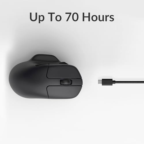 Keychron M7 Wireless Mouse, 26K DPI, 2.4 GHz/Bluetooth/Wired, 63g, Black