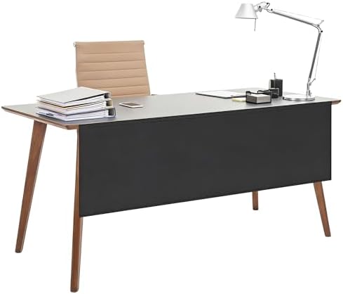 60" Under Desk Privacy Panel Self-Adhesive Modesty Panel 600D Heavy Duty Desk Skirt Privacy Divider for Office Home or Standing Workstation Concealer Shield