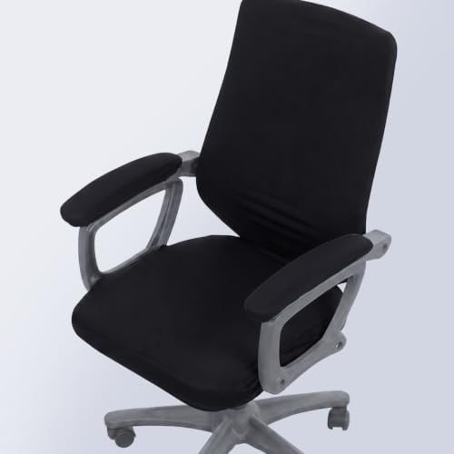 4 Pcs Office Chair Covers Set, Universal Stretchable Protective,Black