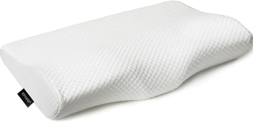 EPABO Contour Memory Foam Pillow Orthopedic Sleeping Pillows, Ergonomic Cervical Pillow for Neck Pain - for Side, Back and Stomach Sleepers, Free Pillowcase Included (Firm & Near King)