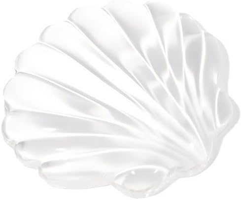 Gel Wrist Rest for Keyboard and Mouse Transparent Shell Keyboard Wrist Rest Ergonomic Cute White Clear Cool Seashell Mouse Wrist Pad Silicone Non-Slip Support for Computer Gaming Home Office