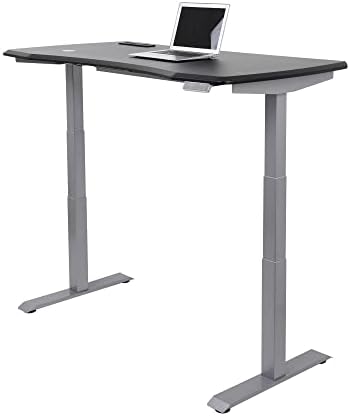 WorkPro® Electric 60"W Height-Adjustable Standing Desk with Wireless Charging, Black