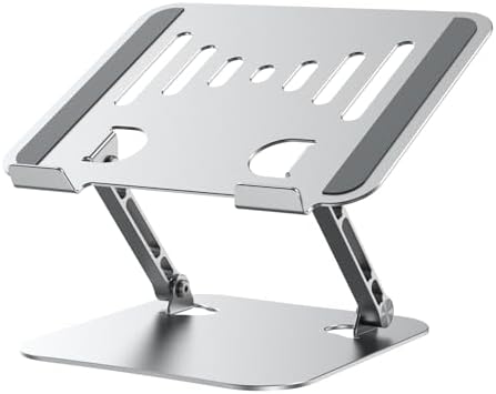 K&ZZ Laptop Stand for Desk Adjustable Ventilated Laptop Holder Stand