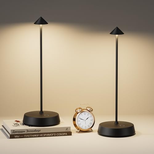 Cordless Touch Table Lamp Rechargeable LED Battery Operated 6000mAh