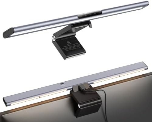 Syrinx LED Monitor Light Bar, 16.7" Computer Monitor Lamp with Backlight
