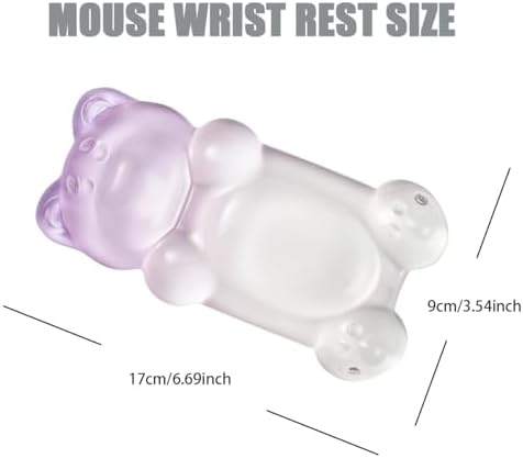 Purple Gradient Gel Mouse Wrist Rest –Cute Bear Mouse Wrist Rest