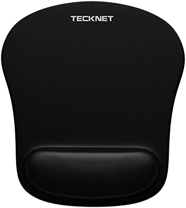 TECKNET Ergonomic Mouse Pad with Wrist Support Black