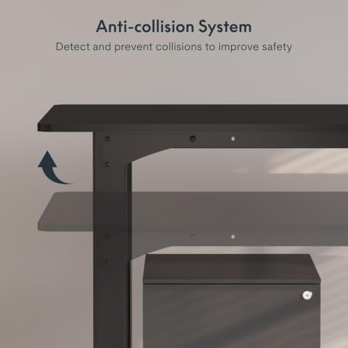 SANODESK 4-Leg 78''x32'' Large Electric Height Adjustable Standing Desk