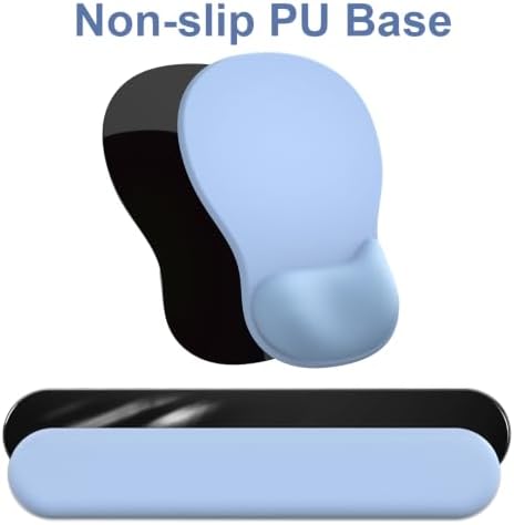 Ergonomic Mouse Pad with Wrist Rest and Keyboard Wrist Rest, Gel Mousepad