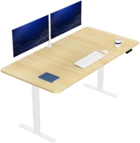 VIVO Light Wood 71 x 36 in Standing Desk, DESK-KIT-1W7C-36