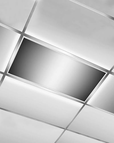 Black White Geometric Abstract Minimalist Stripes Magnetic Fluorescent Light Covers for Ceiling Lights 2 x 4 Feet,Office Classroom Kitchen Drop Ceiling Light Covers Lighting Filters Shade Panel 1 Pack