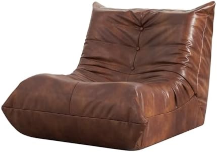 Hobestluk Kids Bean Bag Chair Small Beanbag Couch with Leather Fabric