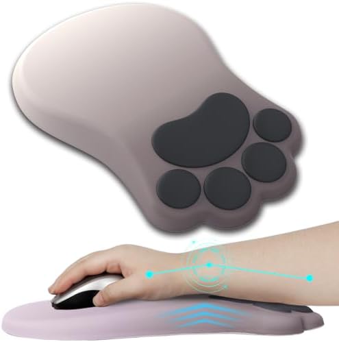 L-SPOUTTO Ergonomic Mouse Pad with Wrist Rest,Cute Mouse Pad Wrist Support