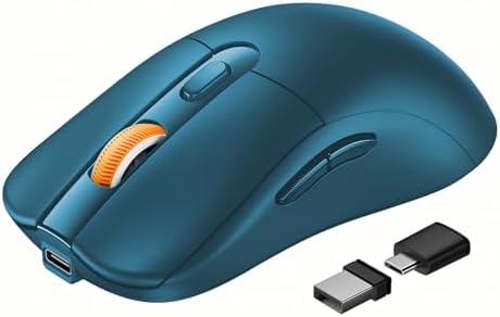 ProtoArc EM15 USB C Mouse, Tri-Mode Bluetooth Mice for Laptop, Blue